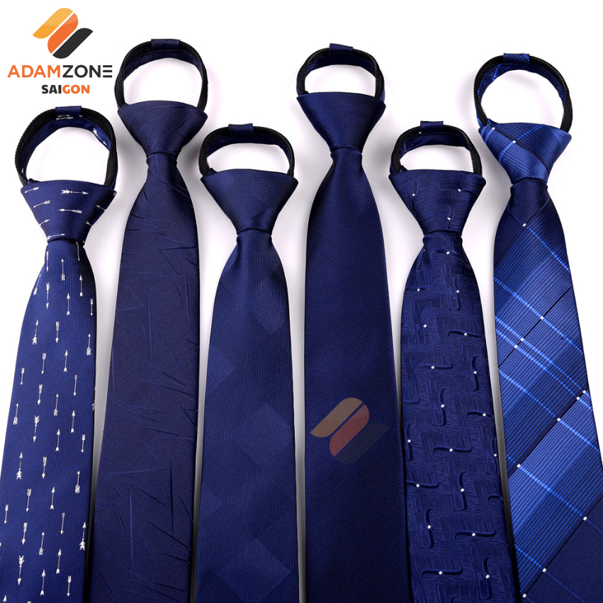 Cravat màu xanh thời trang bản nhỏ 6cm nhiều mẫu lựa chọn, Cavat phong cách hàn Quốc, Cà vạt chú rể,{AdamZone.sg}