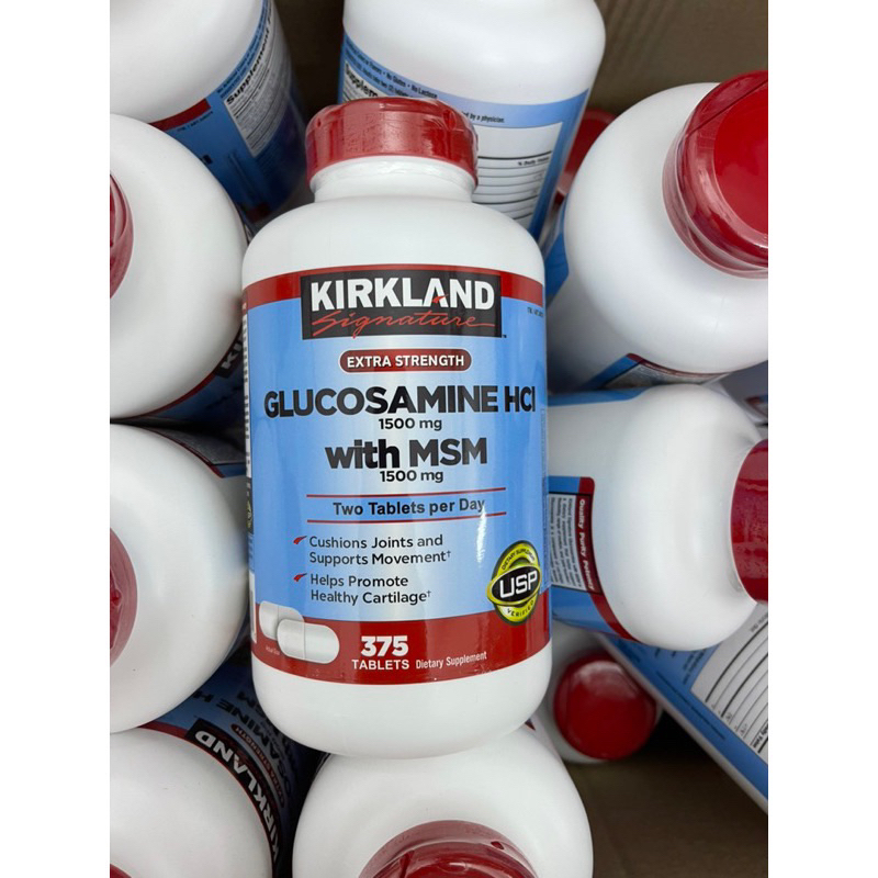 Glucosamine Kirkland HCL 1500mg With MSM 1500mg hộp 375viên