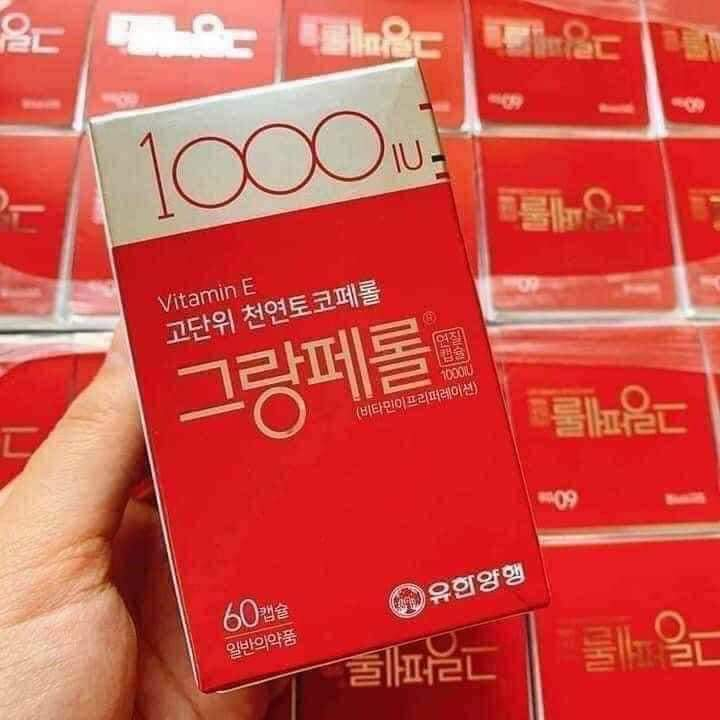 VITAMIN E HÀN QUỐC 1000IU HỘP 60 VIÊN