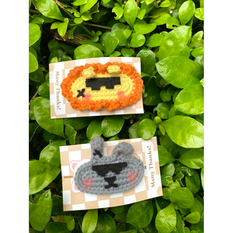 Kẹp tóc len Nong Lion & Chinzilla - GeminiFourth