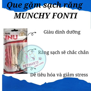 Que gặm sạch răng munchy fonti cho chó