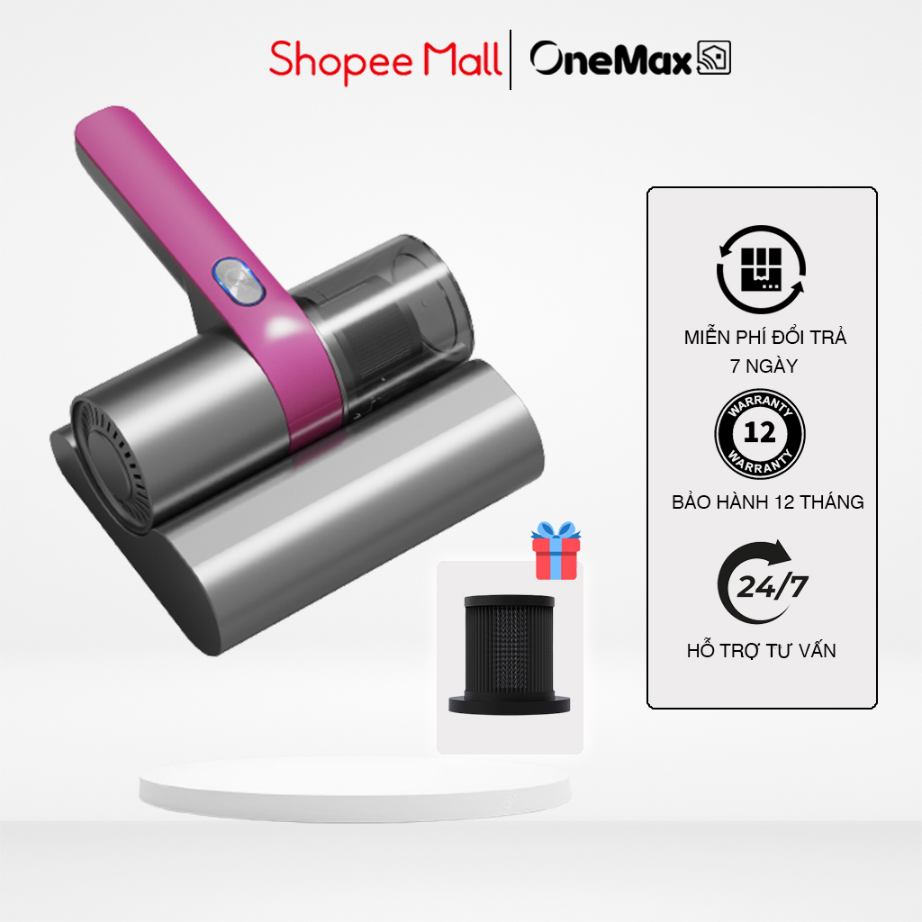 Máy hút bụi giường nệm diệt khuẩn UV ONEMAX không dây cầm tay thế hệ mới