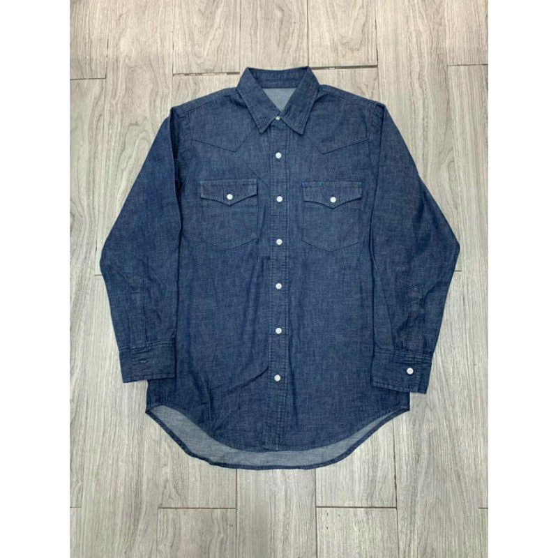 Áo Sơ Mi Lee Nhật Denim Oversize dáng dài