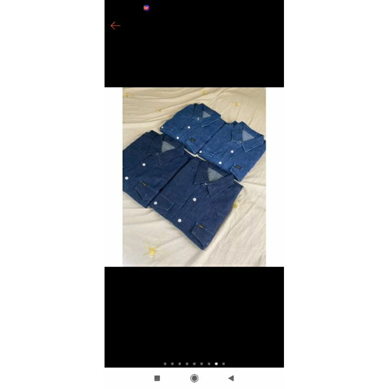 Áo Sơ Mi Lee Nhật Denim Oversize dáng dài