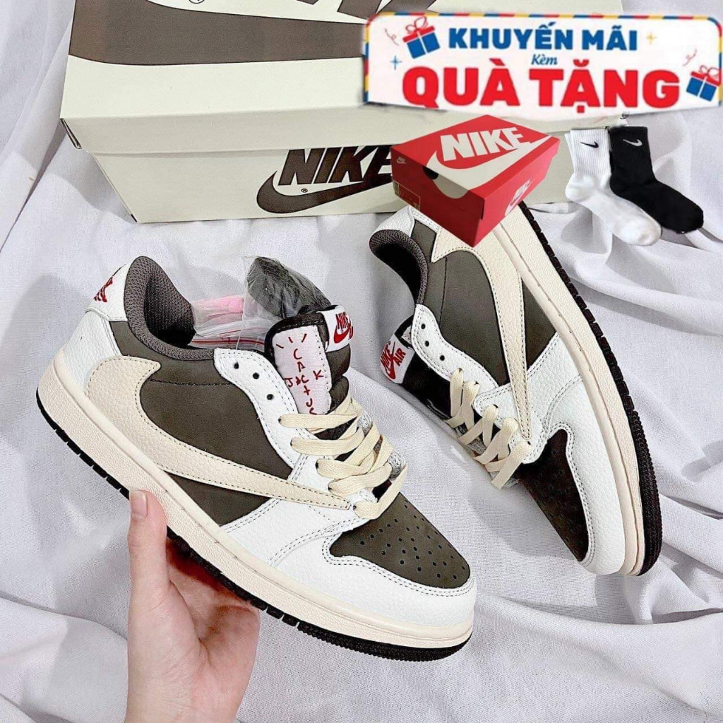 Giày sneaker Jordan 1 Low TRAVIS SCOTT - BẢN CAO CẤP | Fullbox Vip Màu