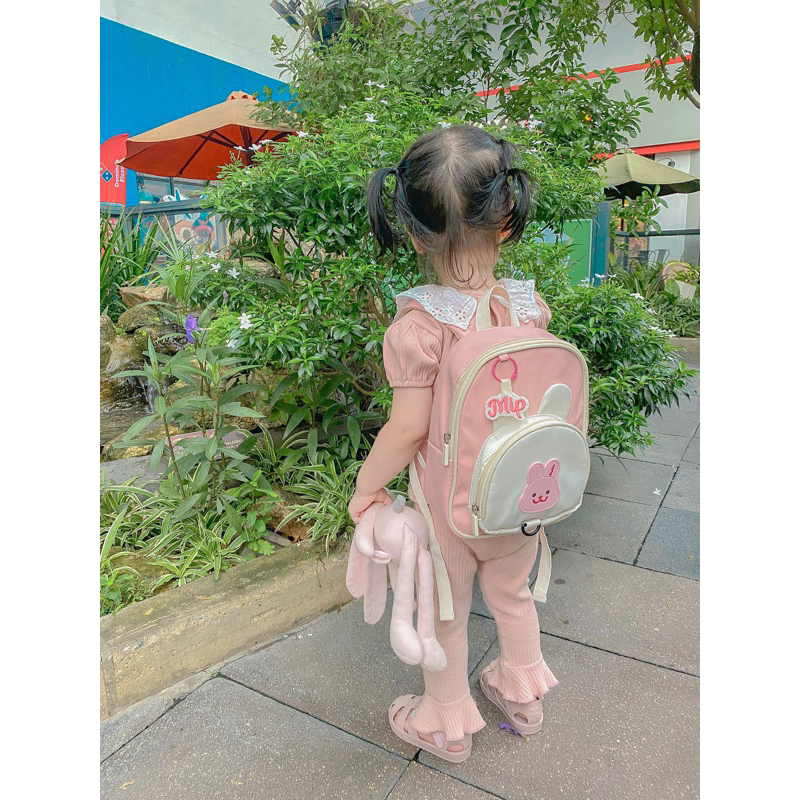 Balo đi học gấu thỏ cover Hàn Chezbebe cho bé