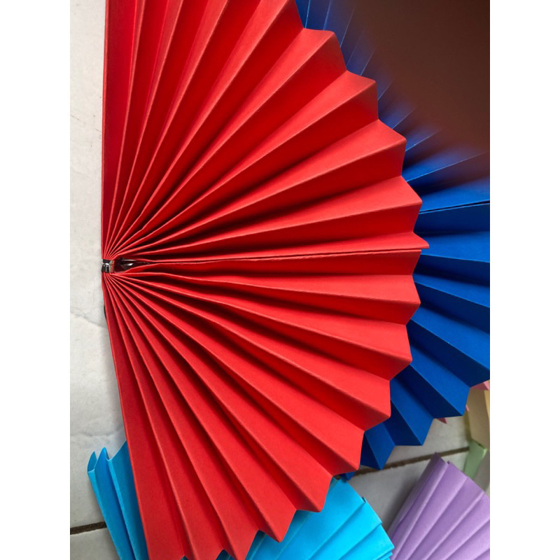 Quạt giấy kích thước 30cm nửa quạt túi 5 cái