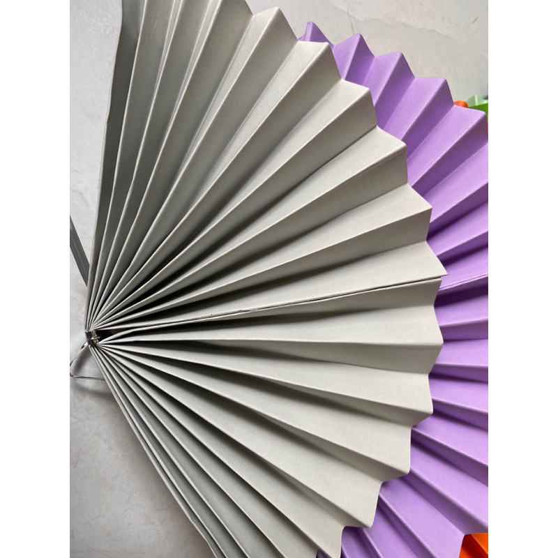 Quạt giấy kích thước 30cm nửa quạt túi 5 cái