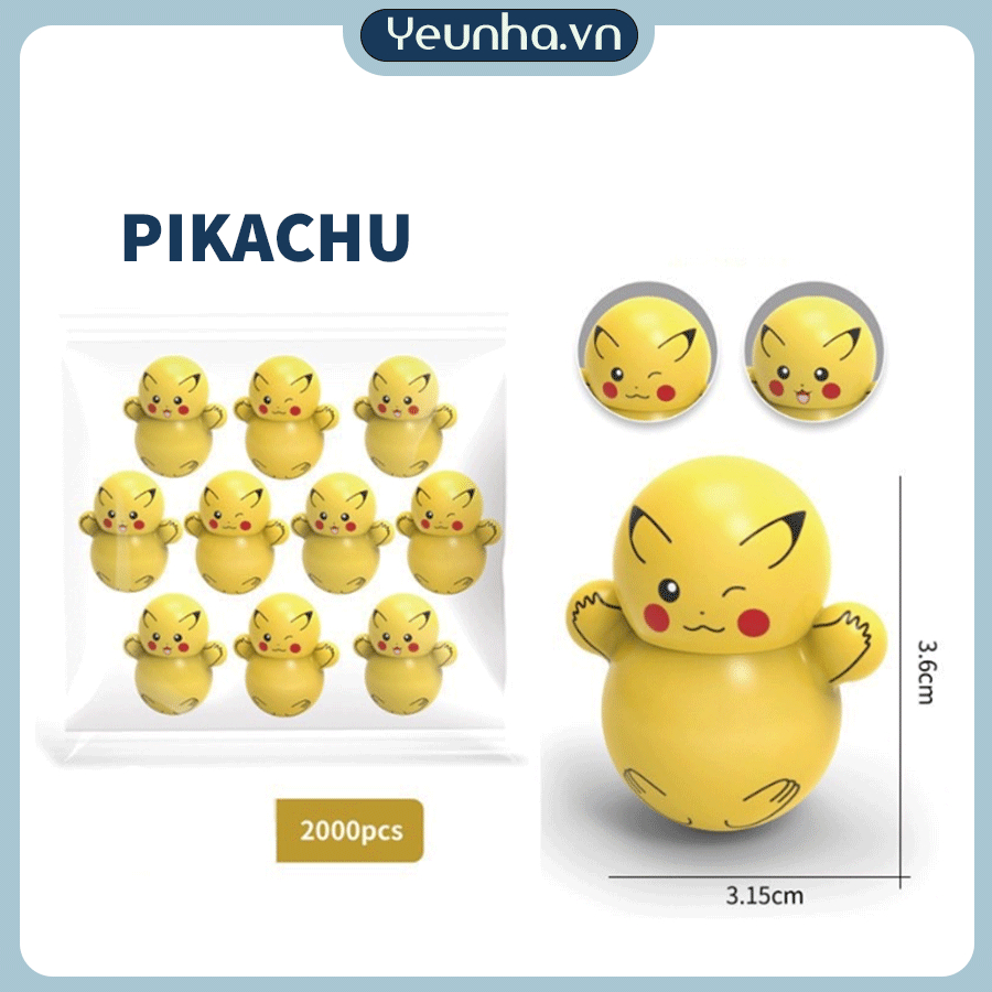 Yeunha.vn - Lật Đật Mini Ngộ Nghĩnh Mèo Thần Tài, Doremon Pikachu, Hổ Thần Tài - Yêu Nhà VN Chính Hãng