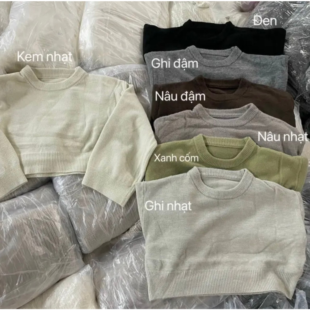Áo len croptop trơn dài tay - Retrostyle - Aolencroptoptron786_P13k16