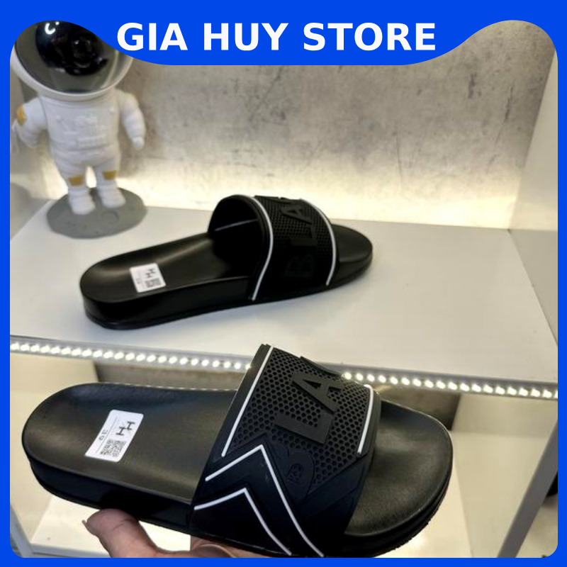 Dép quai ngang Black nam nữ đi đều ngầu