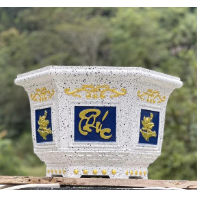 Khuôn Đúc Chậu Lục Giác 45 cm cao 35 cm .Khuôn Đúc Chậu Cảnh Nhựa ABS cao cấp