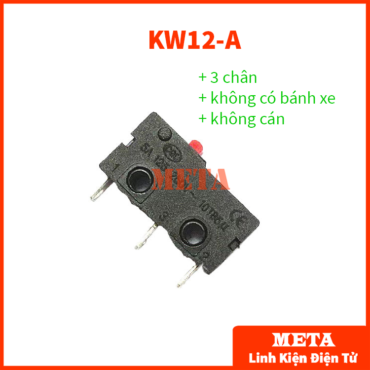 Công Tắc Hành Trình 5A 120-250V Có Bánh Xe KW11 KW12 - Kích Thước 6.4*20mm