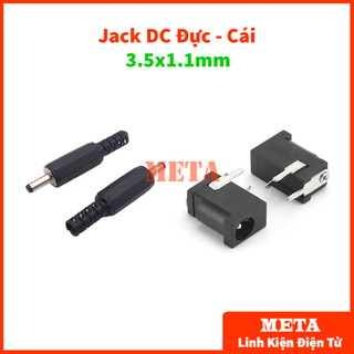 Jack dc đực, cái 3.5x1.1mm - jack sạc dc 3.5x1.3mm, jack nguồn 3.5 loại đực, cái