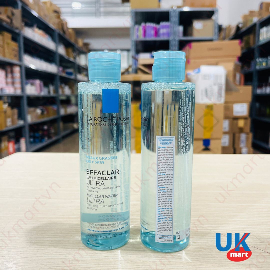 Nước làm sạch sâu và tẩy trang da dầu nhạy cảm La Roche-Posay Micellar Water 200ml