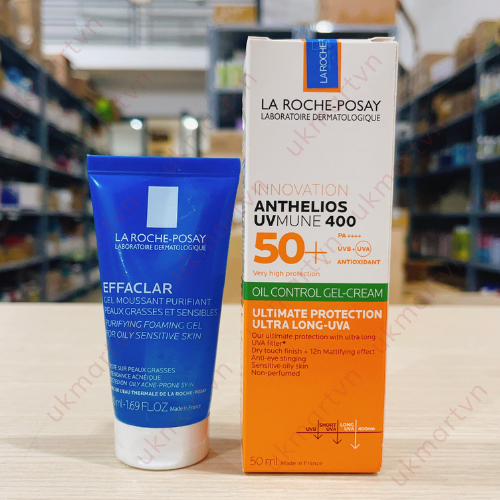 Gel Rửa Mặt La Roche-Posay Dành Cho Da Dầu, Nhạy Cảm 50ml