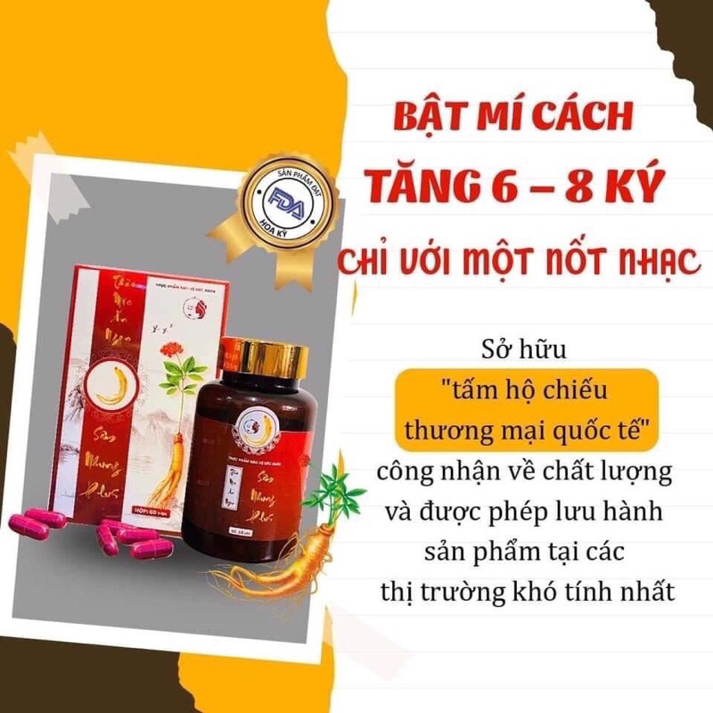Tăng cân sâm Nhung plus -Viên ăn ngon sâm Nhung plus -thảo mộc ăn ngon sâm Nhung plus -279k