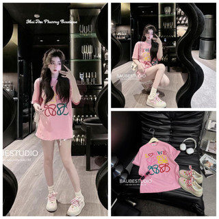 Áo Phông Áo Thun Nữ Tay Lỡ Dáng Thụng Cotton BigSize 40-70kg Bầu Bì 70kg Bon Chen Được mẫu AOPHONGHWEHONG. TP256