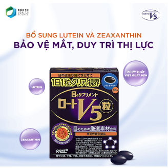 Viên hỗ trợ sáng mắt Rohto Lutein V5