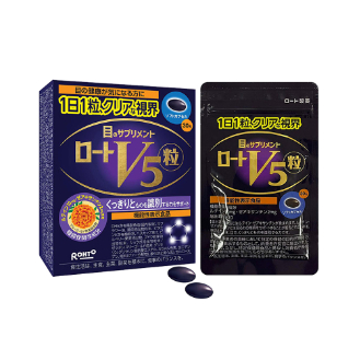 Viên hỗ trợ sáng mắt Rohto Lutein V5