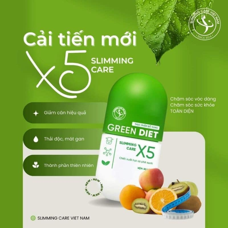 Viên Thảo Mộc Giảm Cân Green Diet X5