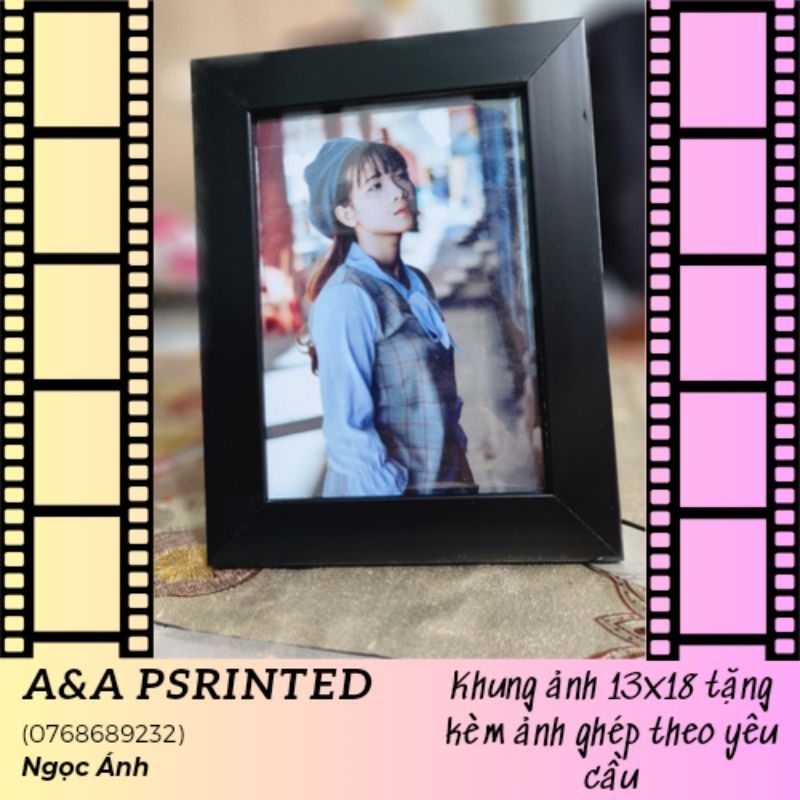 Khung ảnh kèm ảnh 13x18/ ảnh khung 13x18 in theo yêu cầu A&A store
