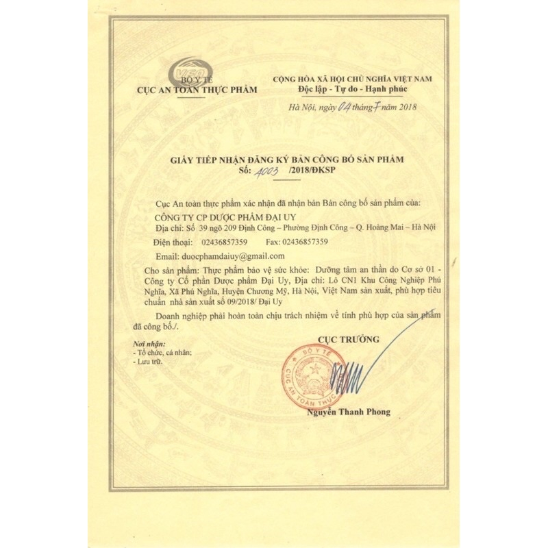 Vitamin 3B B1-B6-B12 Đại Uy