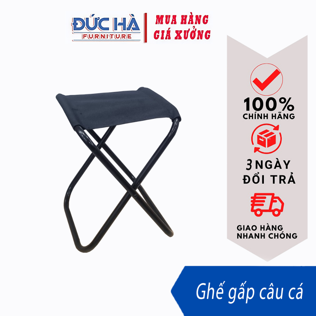 Ghế vải dù cao cấp Đức Hà cho quán trà chanh, ghế câu cá, ghế du lịch, dã ngoại