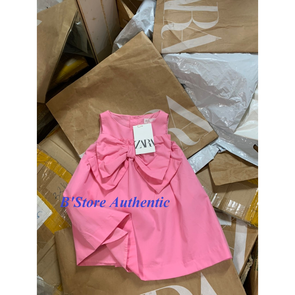 Đầm Za.Ra nơ rất cưng cho bé gái size 12M -> 4Y