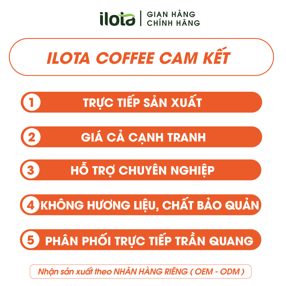 Cà phê Arabica sữa hòa tan 3in1 TRẦN QUANG uống liền 60 gói