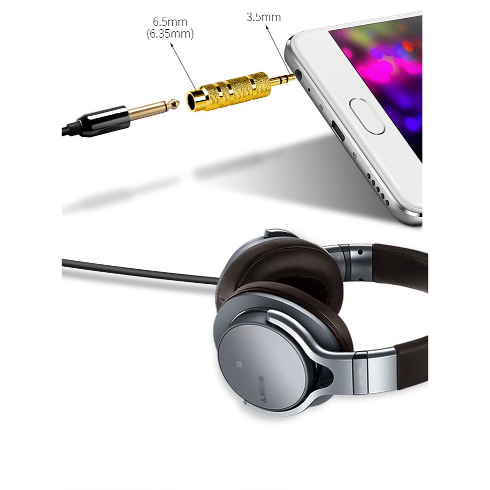 Đầu chuyển âm thanh Aux 3.5mm ra jack amply lớn 6.5mm - Jinghua S311