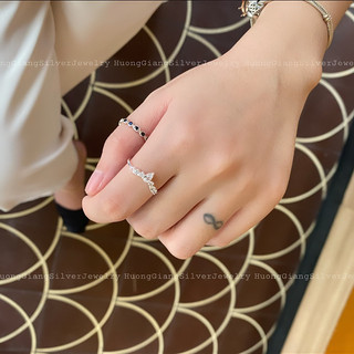 Nhẫn vương miện bạc s925-HuongGiangSilver