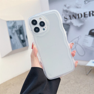 Ốp Lưng dẻo silicon trong viền sóng cam hình hoa chống sốc cho iphone 6/7/8 plus x xr xsmax 11 11pro 11promax SO196