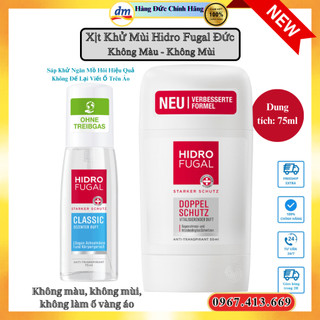 Xịt Khử Mùi Hidro Fugal Đức Không Màu Không Mùi, Ngăn Mồ Hôi Hiệu Quả Không Để Lại Viết Ố Trên Áo