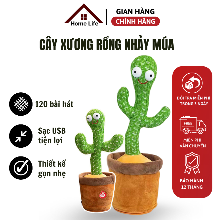 Cây xương rồng nhảy múa vui nhộn, Cây xương rồng phát nhạc nhại giọng nhảy múa vui nhộn [XR01]
