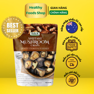 Nấm Hương Sấy Giòn DJ&A Nhập Úc - Snack ăn vặt, giảm cân, KETO - DJ&A skitake mushroom crisps