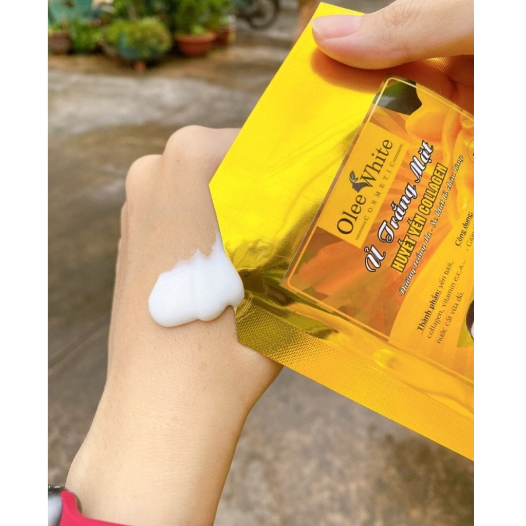 Ủ trắng huyết yến collagen