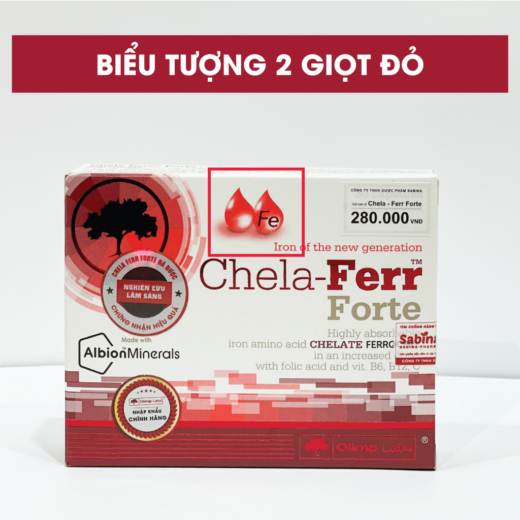 Bộ 3 Sắt Chela-Ferr Forte 11,4g + Gold DHA 25,35g+ Canxi Chela-Calcium D3 36,6g (Olimp labs)