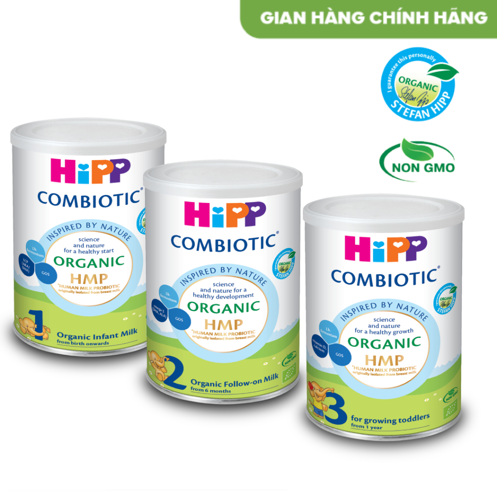 Sữa HiPP Organic Combiotic 350g_Bổ sung DHA, hỗ trợ hệ tiêu hóa, phát triển toàn diện