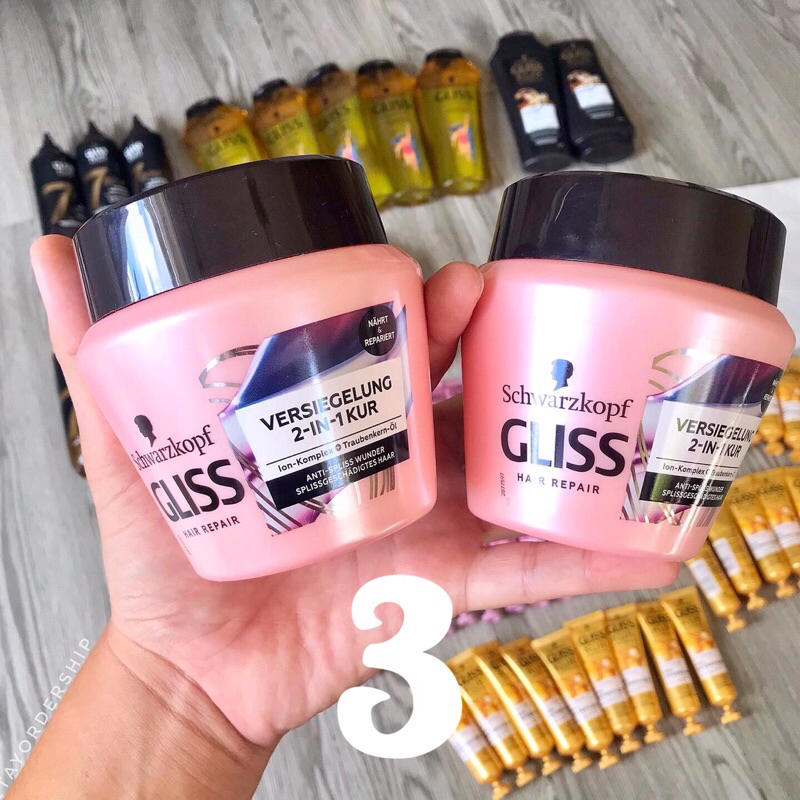 Dưỡng tóc, phục hồi chuyên sâu Gliss Kur