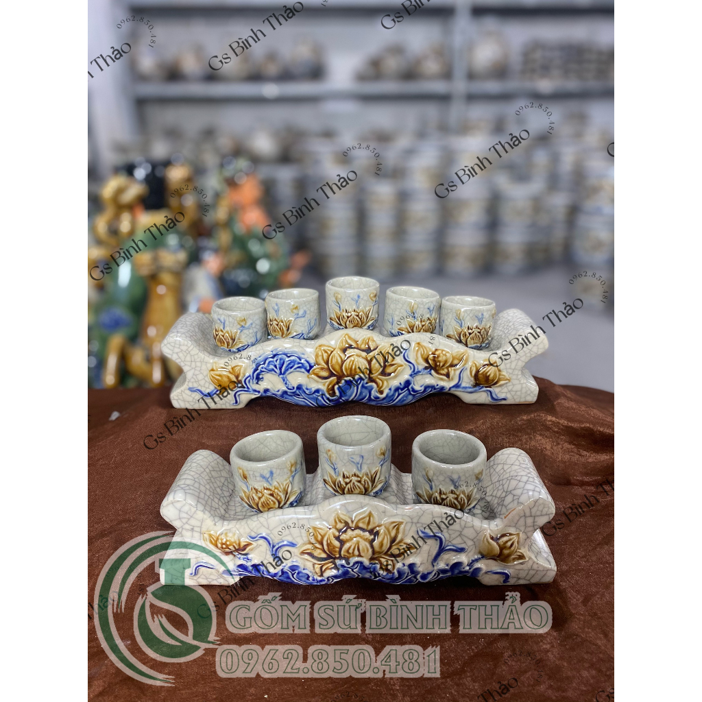 Kỷ nước, rượu thờ cúng men rạn Bát Tràng