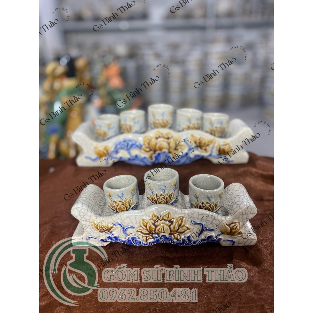 Kỷ nước, rượu thờ cúng men rạn Bát Tràng