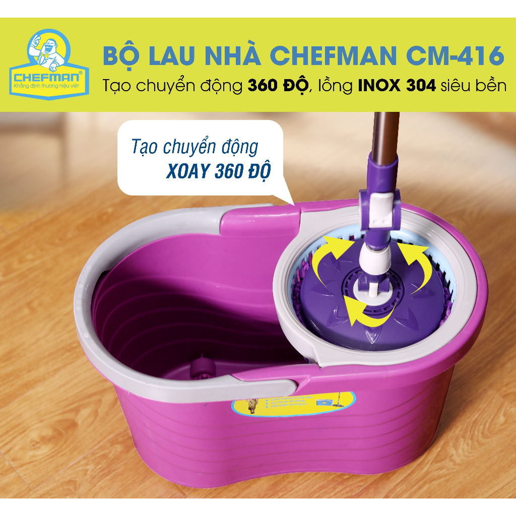 Bộ lau nhà Chefman CM-416NV