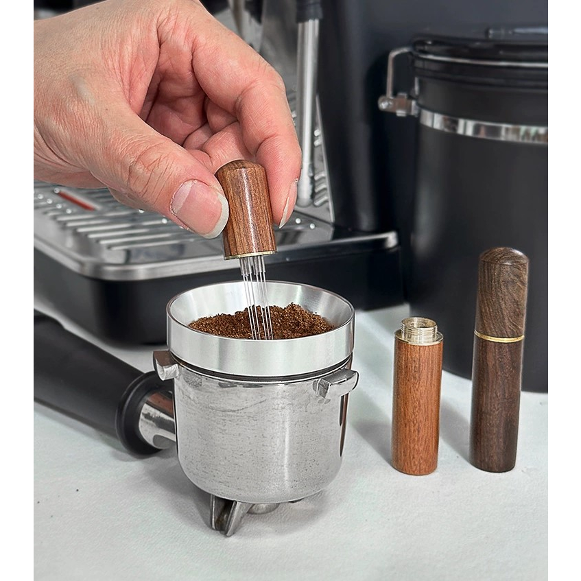 Dụng cụ đánh tơi bột cà phê, khuấy đều bột cà phê 6 kim