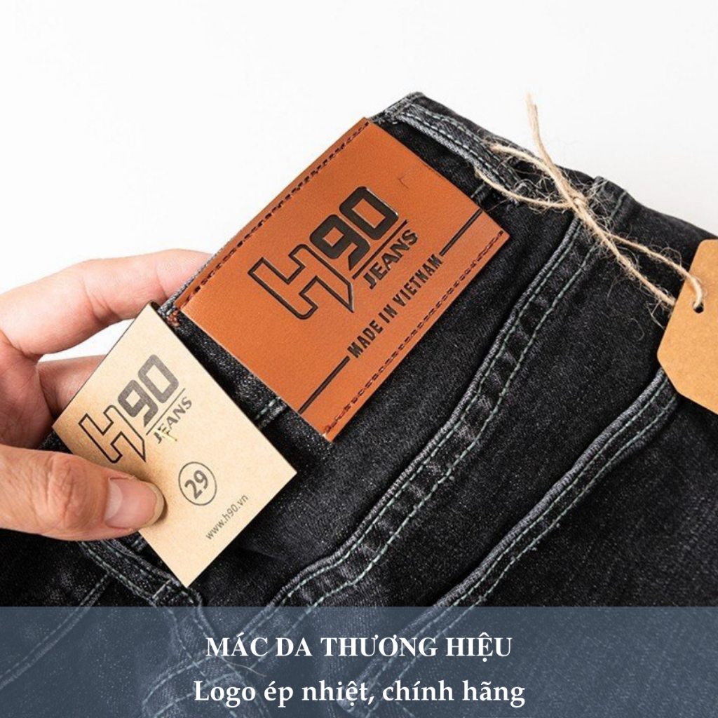 Quần Jean Skinny Nam Cao Cấp H90 Màu Khói Chất Bò Cotton Co Giãn Trẻ Trung J081