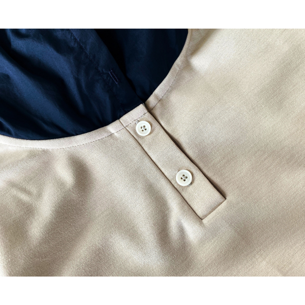 Hoodie Pullover Henley xuất Hàn dành cho Nữ. Chất vải thun mềm mịn, co giãn và chắc chắn.