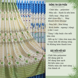 Rèm in hoa 1 mặt mẫu mới đẹp (size nhỏ)
