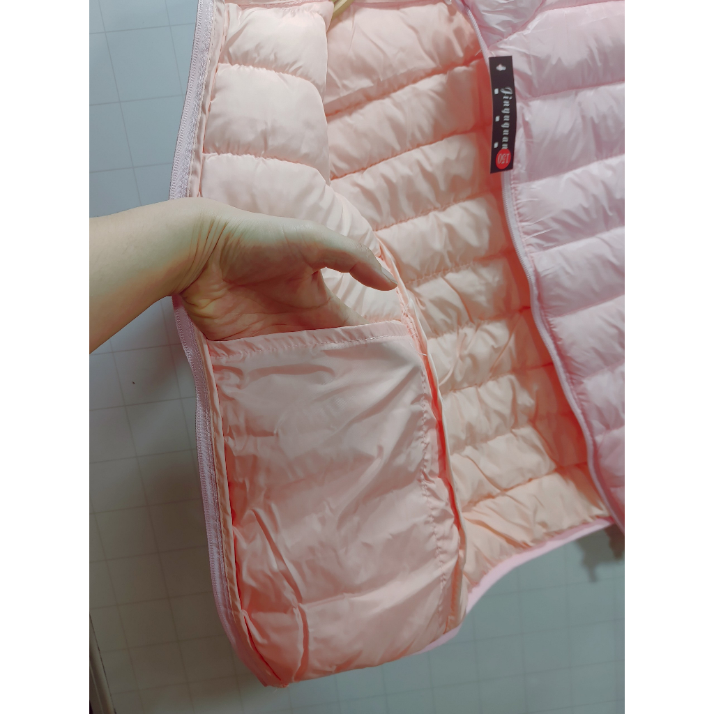 Áo khoác Gile không mũ có túi siêu mềm mại, Áo gile siêu nhẹ trần bông cho bé từ 4-13 tuổi