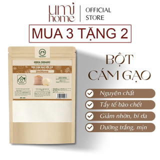 Bột Cám Gạo đắp mặt hữu cơ UMIHOME nguyên chất | Rice bran flour 40G