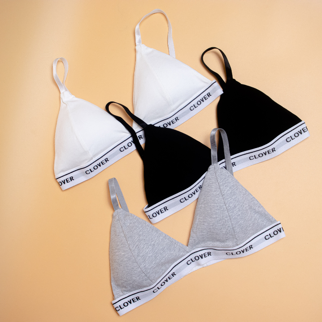 Áo ngực cotton không gọng Freesize vòng 1 dưới 95cm mút mỏng có thể tháo rời 3 nấc cài sexy Cavera B3009